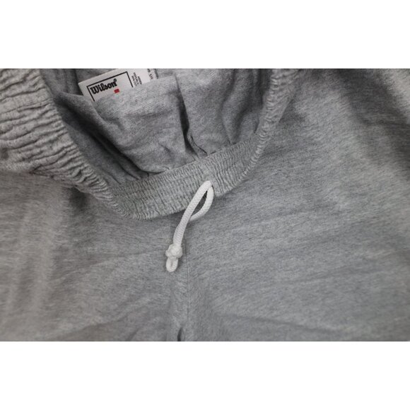 Vintage 90s Wilson Mens Large Above Knee Dad Shorts Heather Gray Cotton Blend - Picture 8 of 16